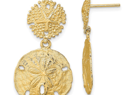 14k Yellow Gold Earrings Style TE752 - Classique Jewelry Inc.