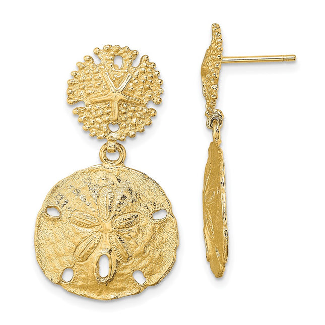 14k Yellow Gold Earrings Style TE752 - Classique Jewelry Inc.