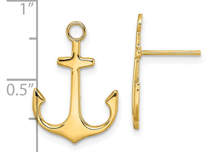 14k Yellow Gold Earrings Style TE753 - Classique Jewelry Inc.