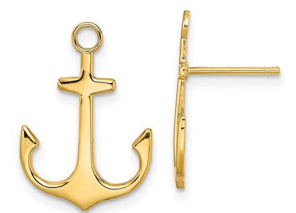 14k Yellow Gold Earrings Style TE753 - Classique Jewelry Inc.