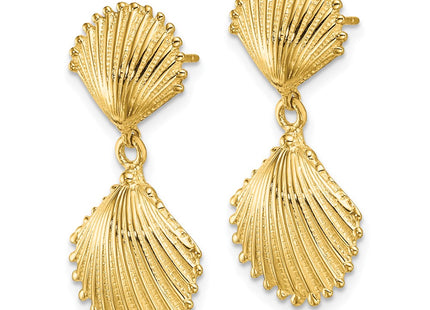 14k Yellow Gold Earrings Style TE754 - Classique Jewelry Inc.