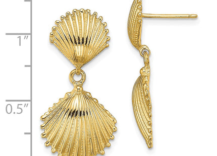 14k Yellow Gold Earrings Style TE754 - Classique Jewelry Inc.