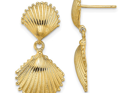 14k Yellow Gold Earrings Style TE754 - Classique Jewelry Inc.
