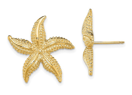 14k Yellow Gold Earrings Style TE758 - Classique Jewelry Inc.