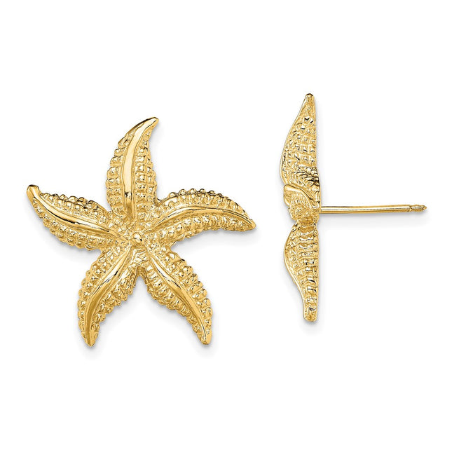14k Yellow Gold Earrings Style TE758 - Classique Jewelry Inc.