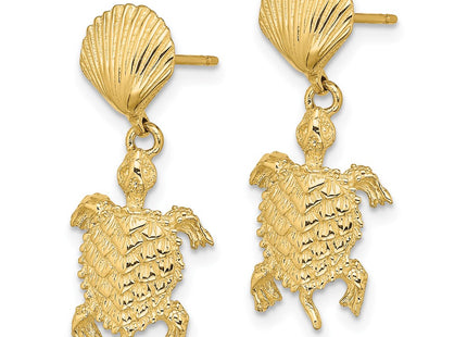 14k Yellow Gold Earrings Style TE761 - Classique Jewelry Inc.