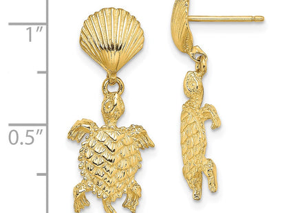 14k Yellow Gold Earrings Style TE761 - Classique Jewelry Inc.