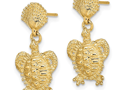 14k Yellow Gold Earrings Style TE762 - Classique Jewelry Inc.