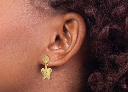 14k Yellow Gold Earrings Style TE762 - Classique Jewelry Inc.