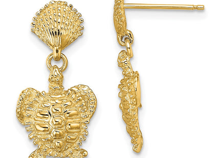 14k Yellow Gold Earrings Style TE762 - Classique Jewelry Inc.