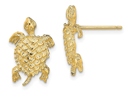 14k Yellow Gold Earrings Style TE763 - Classique Jewelry Inc.