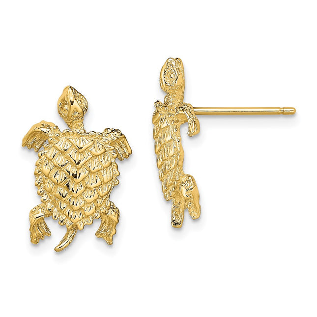 14k Yellow Gold Earrings Style TE763 - Classique Jewelry Inc.