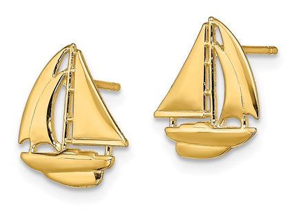 14k Yellow Gold Earrings Style TE765 - Classique Jewelry Inc.