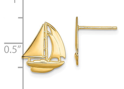 14k Yellow Gold Earrings Style TE765 - Classique Jewelry Inc.