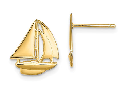 14k Yellow Gold Earrings Style TE765 - Classique Jewelry Inc.