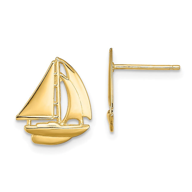 14k Yellow Gold Earrings Style TE765 - Classique Jewelry Inc.