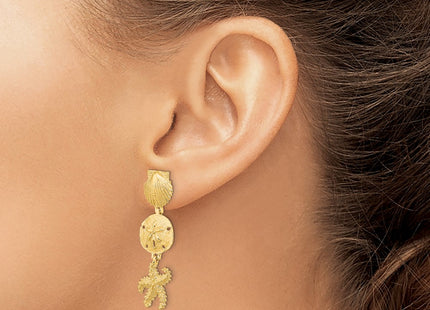 14k Yellow Gold Earrings Style TE768 - Classique Jewelry Inc.