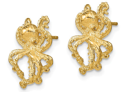 14k Yellow Gold Earrings Style TE769 - Classique Jewelry Inc.
