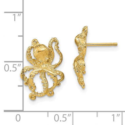 14k Yellow Gold Earrings Style TE769 - Classique Jewelry Inc.
