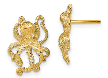 14k Yellow Gold Earrings Style TE769 - Classique Jewelry Inc.