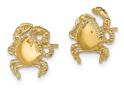 14k Yellow Gold Earrings Style TE770 - Classique Jewelry Inc.