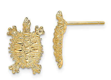 14k Yellow Gold Earrings Style TE774 - Classique Jewelry Inc.