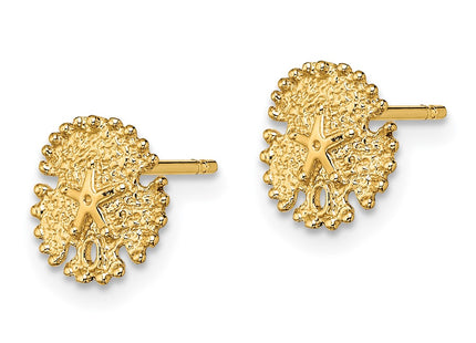 14K gold earrings, alternate view