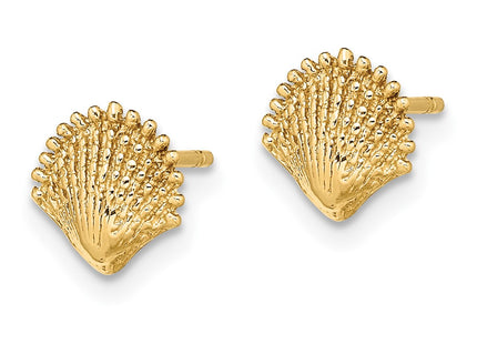 14K gold earrings, alternate view