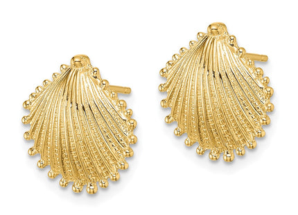 14K gold earrings, alternate view