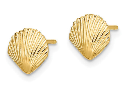 14K gold earrings, alternate view