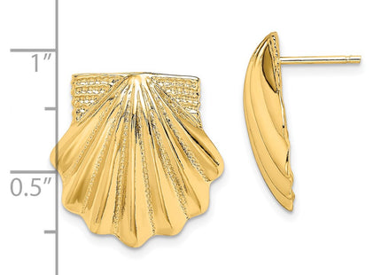 14k Yellow Gold Earrings Style TE785 - Classique Jewelry Inc.