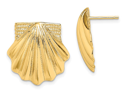 14k Yellow Gold Earrings Style TE785 - Classique Jewelry Inc.