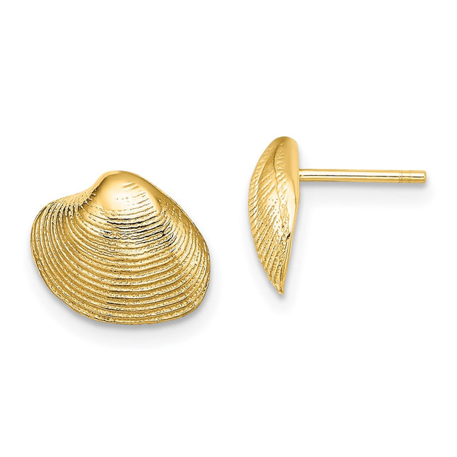 14k Yellow Gold Earrings Style TE787 - Classique Jewelry Inc.