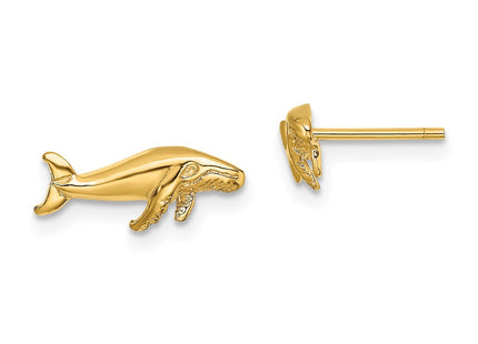 14k Yellow Gold Earrings Style TE792 - Classique Jewelry Inc.