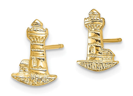 14k Yellow Gold Earrings Style TE793 - Classique Jewelry Inc.