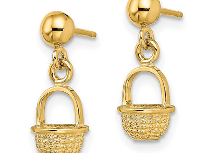 14k Yellow Gold Earrings Style TE796 - Classique Jewelry Inc.