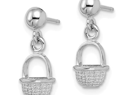 14k White Gold Earrings Style TE796W - Classique Jewelry Inc.