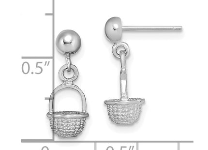 14k White Gold Earrings Style TE796W - Classique Jewelry Inc.