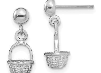 14k White Gold Earrings Style TE796W - Classique Jewelry Inc.