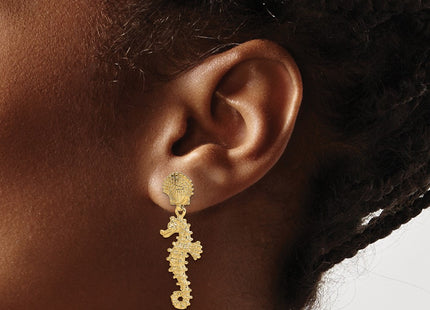 14k Yellow Gold Earrings Style TE797 - Classique Jewelry Inc.