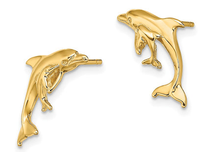 14k Yellow Gold Earrings Style TE799 - Classique Jewelry Inc.