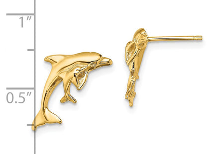 14k Yellow Gold Earrings Style TE799 - Classique Jewelry Inc.