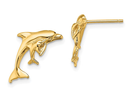 14k Yellow Gold Earrings Style TE799 - Classique Jewelry Inc.