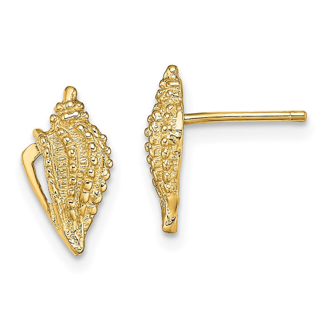 14k Yellow Gold Earrings Style TE800 - Classique Jewelry Inc.