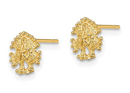 14k Yellow Gold Earrings Style TE803 - Classique Jewelry Inc.