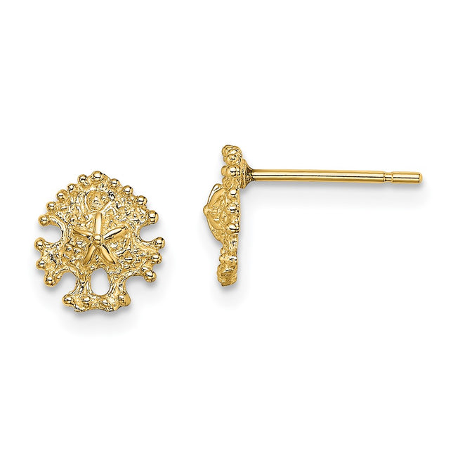 14k Yellow Gold Earrings Style TE803 - Classique Jewelry Inc.