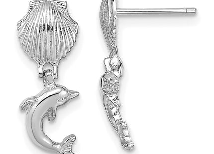 14k White Gold Earrings Style TE804W - Classique Jewelry Inc.