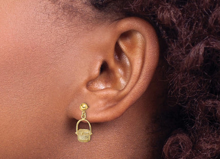 14k Yellow Gold Earrings Style TE807 - Classique Jewelry Inc.