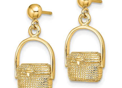 14K gold earrings, alternate view