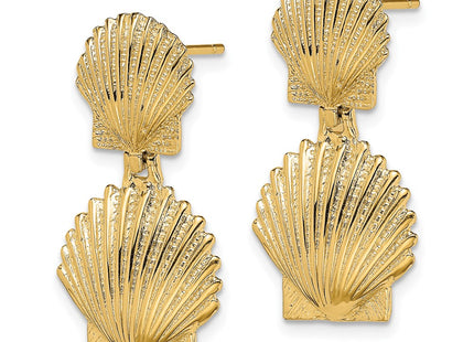 14k Yellow Gold Earrings Style TE813 - Classique Jewelry Inc.